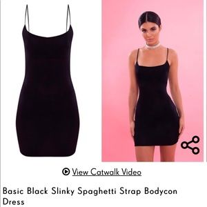 <<SOLD>> NWT PLT basic black body con dress